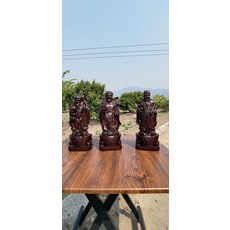 黑檀木 福祿壽 擺件 高度28cm, 如圖所示, 1個