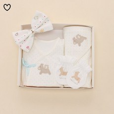 에뜨와 가볍고 편한 배냇저고리 가운 신생아선물세트 루이스배내가운 루이스손싸개 루이스속싸보 (07M01 07M08) 따뜻한 오가닉 내의 임신 출산 선물