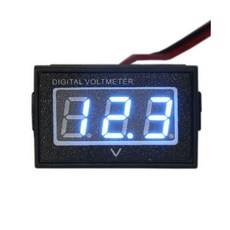 방수 모니터 DC 4.5-150V 12/24/36/48V 전압 배터리 미터 테스터 자동차 전기차 게이지 골프 카트 E-바이크 자전거 오토바이 소형 디지털 전압계 0.56인치 L, 방수 모니터 DC 4.5-150V 12/24/36/48