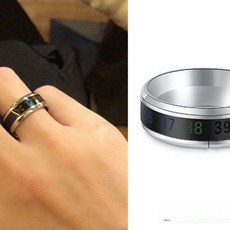 열표시반지 온도 체온 진실 반지 열체크 열측정 지능형 스마트, 골드7호, 1개