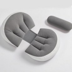 [코듀로이 원단]티지피 임산부 바디필로우 임산부 허리쿠션 베개, A타입, 그레이