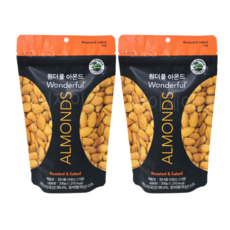 원더풀 아몬드 가염, 200g, 2개