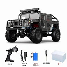 오프로드 몬스터 4WD 산악 RC카 대형 무선 4륜 원격 4wd 입문용 rc카 선물, 다크그레이 600mAh