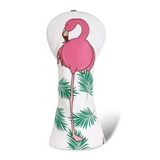 Craftsman Golf 핑크 플라밍고 댄스 우드 화이트 드라이버 헤드커버 460cc 클럽에 적합, 운전자용, 1개