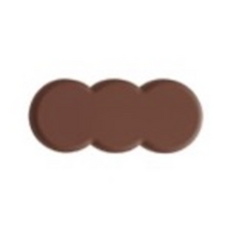 실리콘 수저 받침, 1개, 브라운