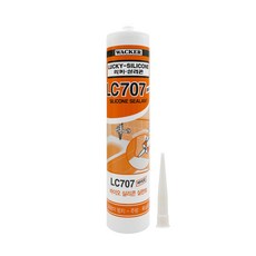 럭키실리콘 LC707 바이오 실리콘 욕실용 주방 실리콘 (백색), 1개