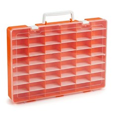 [5] Xuerdon 디즈니 Doorables 수집용 미니 피규어와 호환되는 디스플레이 케이스/MGA 엔터테인먼트 미니버스용 멀티 픽/빌리지 픽 캐릭터용 장난감 보관 정리함 (, Orange