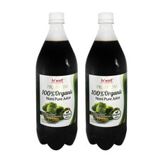 hi well Premium Noni Pure Juice 하이웰 뉴질랜드 프리미엄 100％ 노니 퓨어 주스 1L 2팩
