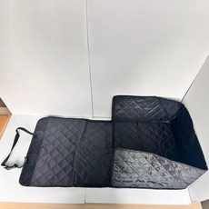 지쓰리온 자동차 애견 시트 매트 강아지 전용 외출 카시트 보호대, 블랙, 1개
