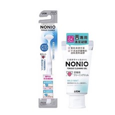 日本獅王LION NONIO 終結口氣舌苔清潔棒組, 1個, 舌苔清潔棒 1支+舌苔清潔凝膠45g