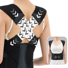 에어핏 바른 자세 교정 밴드, 1개, 블랙