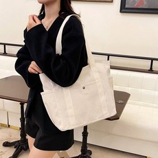 분리 수납 포켓 에코백 책가방 서류가방 여성가방 숄더백 여성숄더백 장바구니 산책가방