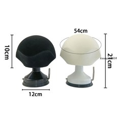 假髮支架 男士假髮放置吸座盤 可整理髮型假人模特頭模 美髮支架, 1個, 普通款,泡沫款【送插針】