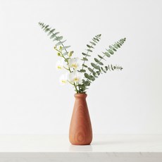 데스크북 사빌리우드 미니화병 한송이꽃병, wood
