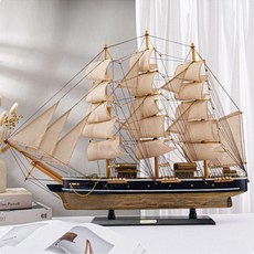 프라모델 범선 모형 완제품 미니어쳐 다이캐스트, 80CM / E, 1개
