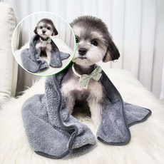 쌍문상회 타월 반려견 초극세사 고양이 반려용품 애견 타올 목욕 강아지 펫타올 수건 반려묘 40x80 40872EA, 블루