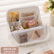 化妝包 大容量 分區收納 站立式 旅行便攜 收納袋