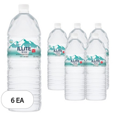 일라이트 한모금 알칼리성 미네랄워터, 2L, 6개