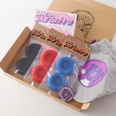 YAXI KOSS PORTAPRO용 이어패드 블랙 파우치 파우치 3쌍 그레이 블루, (Black+Red+Blue)+Pouch