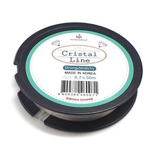 ALL 팔찌고무줄 0.7mm 투명 우레탄줄 50m 한롤