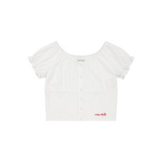 매장정품 와키윌리 WACKY WILLY 우먼스 셔링 퍼프 블라우스 화이트 WA2602SS63WH 242134