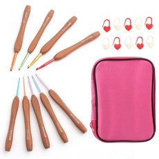 가나솔 우드 핸들 뜨개질 코바늘 9종세트 뜨개바늘