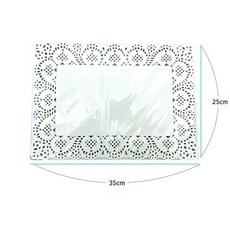 도일리페이퍼 사각 테이블세팅지 25 x 35cm, 100개