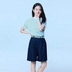 [백화점 정품] 폴햄 여성 쿨링 컴포트 데님 원턱 쇼츠(PHG2DH2053)