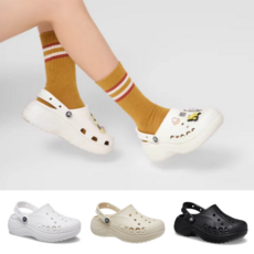 [크록스정품] 바야플랫폼 클로그 샌들 208186 루네 악세사리