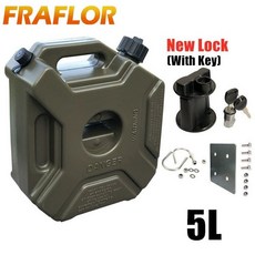 머스코 소형 기름통, 5L그린+뉴타입거치대(키포함)+내벽패드, 1개