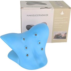 메디플러스 바른목 넥스트레쳐 경추스트레칭 일자목 거북목, 청색, 1개