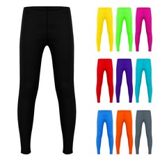 하키클럽 인라인 아이스 하키 기능성 이너웨어 내복 축구 자전거 어린이 스포츠웨어 '스포츠 이너웨어' 타이즈 레깅스 (10가지 색상), 라이팅 옐로우, 1개