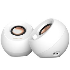 크리에이티브 PEBBLE PRO 블루투스 2채널 스피커, 화이트