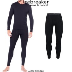 icebreaker 男款 Tech 貼身保暖長褲(開口) BF260 #IB104374