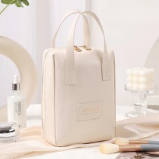 여성용 고급스러운 메이크업 손잡이 수납 파우치