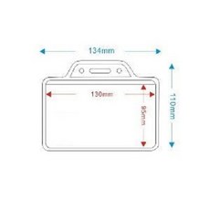 TA-6042山型證件套(100入/包), 詳見包裝, 1個, 透明