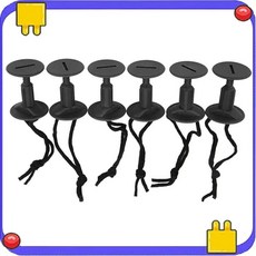 서핑 보드 리쉬 플러그 나일론 코드 스트링 워터 바디, Black, 1개, 1. Black