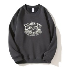 휘잇 남녀공용 제임슨 오버핏 맨투맨 빅사이즈 박스티 긴팔티 티셔츠