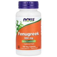 나우푸드 호로파 500 mg 베지캡슐100개입Now Foods Fenugreek, 1개, 100정