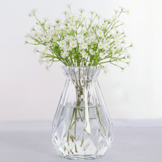 쏘리브 샤인 컷팅 유리 화병 꽃병, 1개, 투명