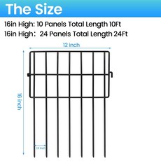 정원 울타리 철제 아치형 동물 지상 장벽 토끼 채소밭, 1개, zx09