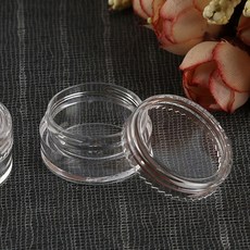 다용도 플라스틱 투명 공병 크림 화장품 비즈용기 2ml, 1개