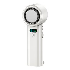 아이스 핸드 선풍기 100단 조절 USB 충전 넥선풍기 여름 필수템, 화이트, H28-5200mAh