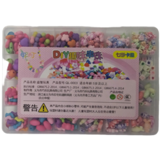 兒童串珠玩具 24格 DIY手工串珠手鍊 項鍊 女孩玩具, 飛舞花仙, 1個