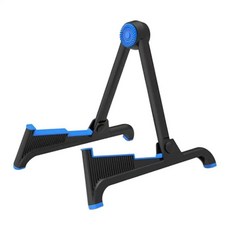 접이식 바닥 기타 스탠드 안정적인 미끄럼 방지 악기 홀더 일렉트릭 어쿠스틱 기타용, 1개