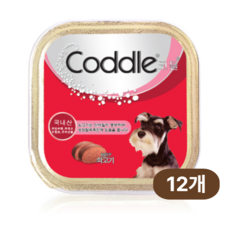 코들 쇠고기 100g 12캔/강아지간식 애견간식, 소고기맛, 12개