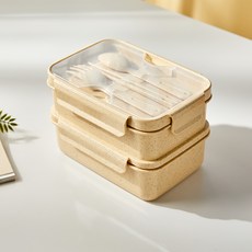 모던하우스 야탑점 가볍게 들고 다니는 칸칸나눔 도시락 2200ml 2단 옐로우_ KC0124003, 사진참조, 1개