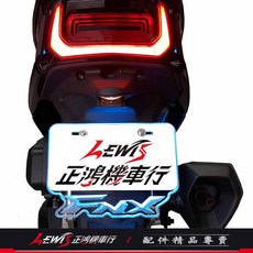 3D 發光車牌框 火鳳凰 LED車牌燈 雷射雕刻 三陽機車 SYM 正鴻機車行, 1個, 冰藍色,FNX