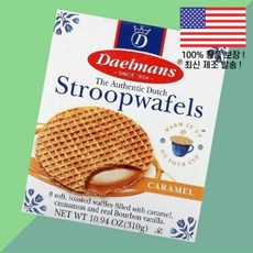 델만스 스트룹와플 카라멜 와플 8개 10.94온스 310g Daelmans Stroopwafels Caramel 8 Waffles 10.94oz, 1