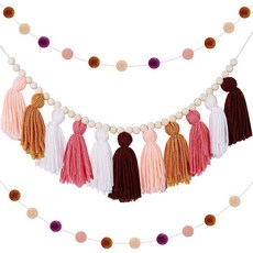 파티 구슬 태슬 퍼플